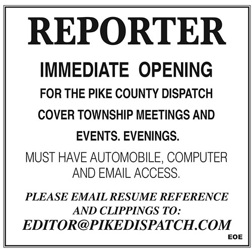 Pike County Dispatch. Your community newspaper in Pike County, PA.